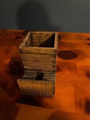 Writing Utensils Holder with Cell Phone Stand AND a Place to Loop Your Phone Charger Underneath!