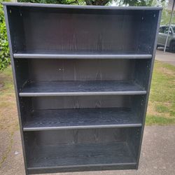 4 ft black bookshelf Bookcase shelf 