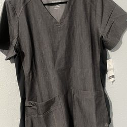 Med Couture Woman’s V-neck Scrub Tops New  3 Tops