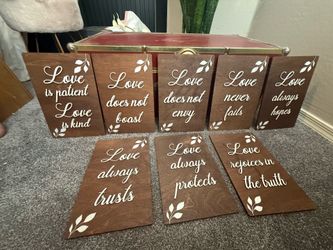 Wooden signs