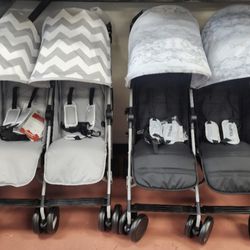 NEW! Lightweight Umbrella Double Stroller 