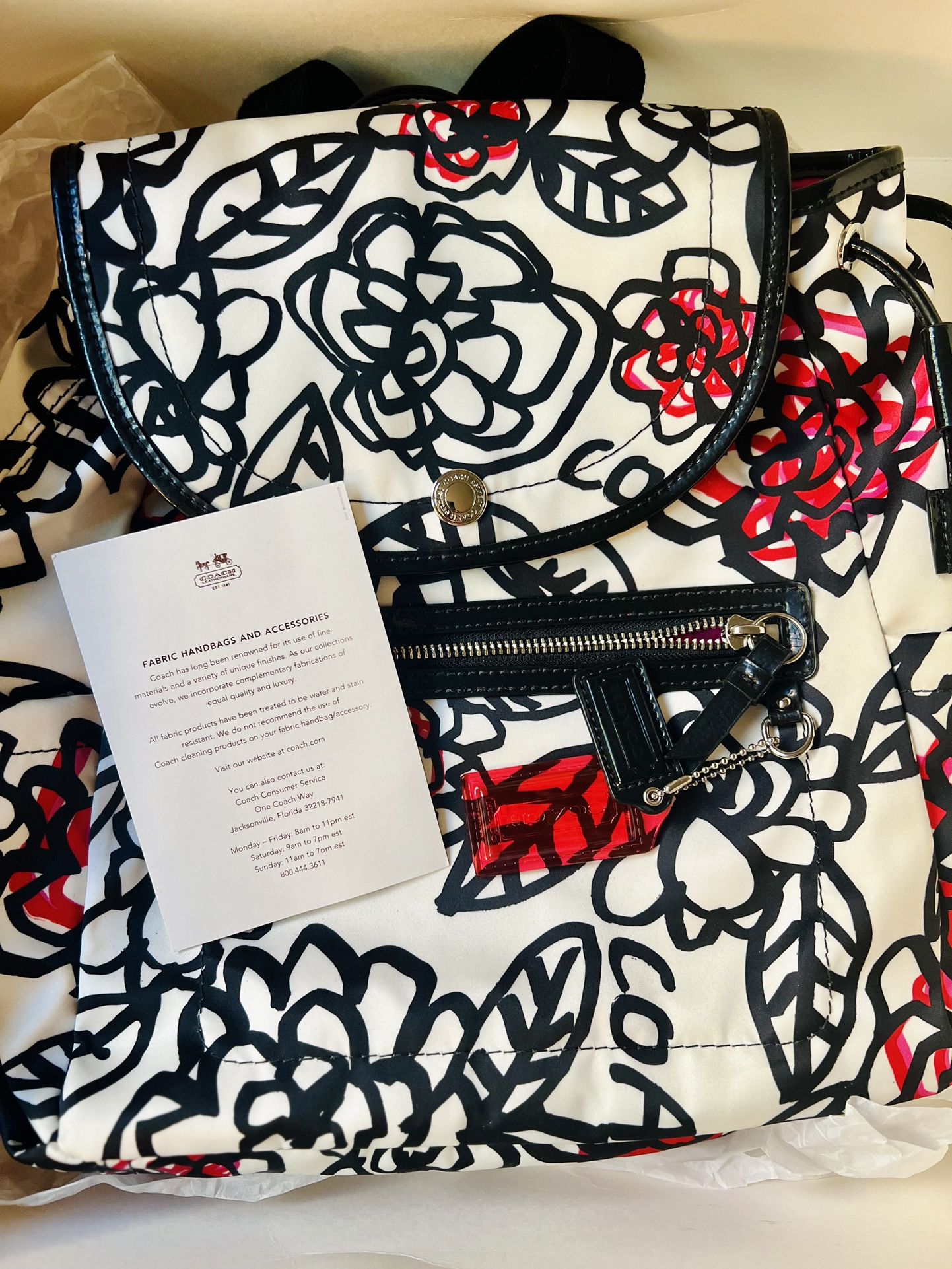 Coach Poppy Daisy Flower Backpack Coach Poppy Daisy Flower Backpack