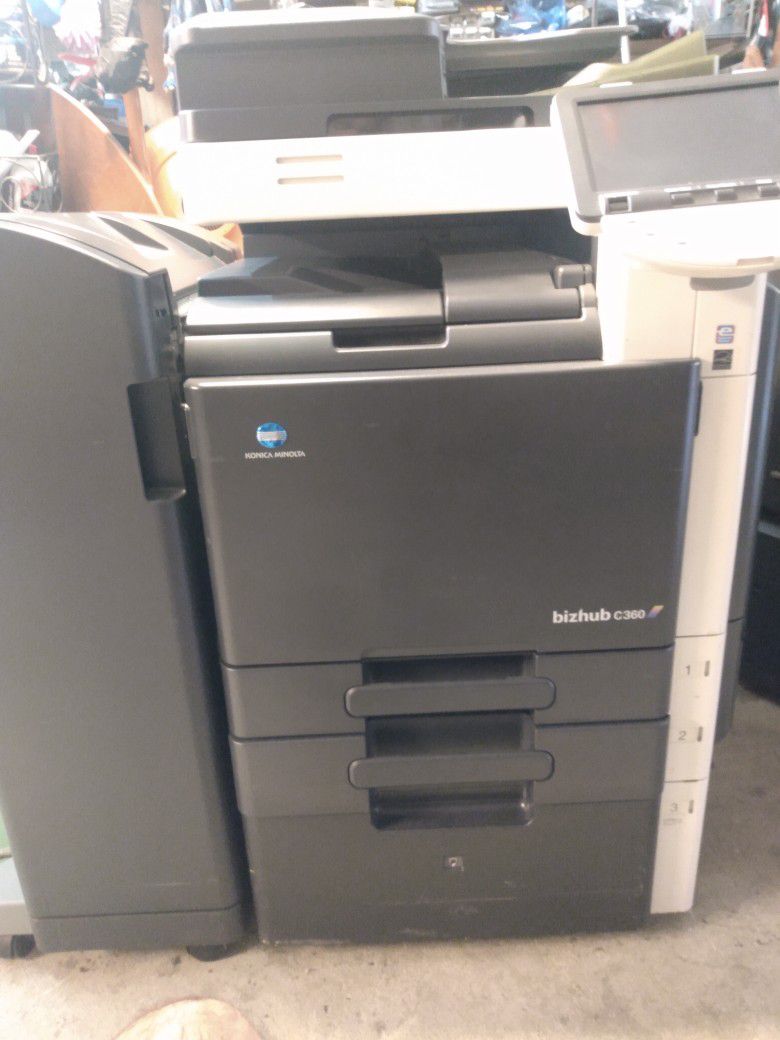 Konica Minolta Color Office Copier Scan Printer Fax Copies