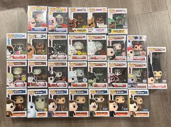 Big lot of anime, signed, vaulted Funko pops (Best offer)