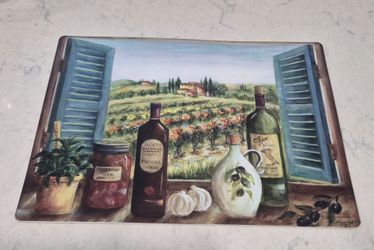 Vineyard themed placemats, 8 count