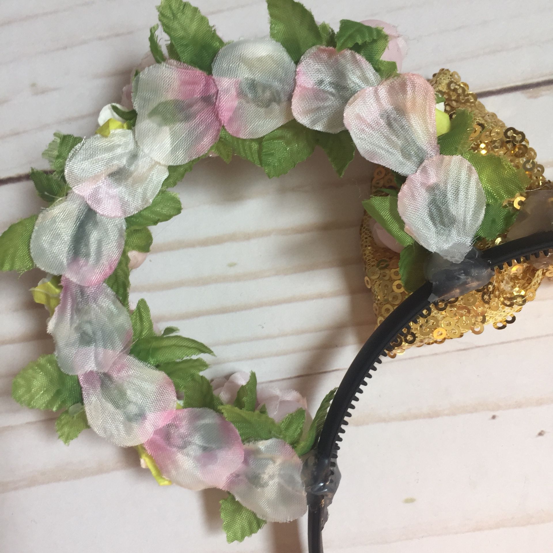 Floral Wire Minnie Mouse Ears