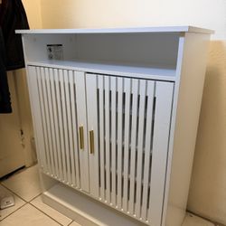 Loomie Shoe Cabinet with Doors, 6-Tier Shoe Storage Cabinet with Adjustable Shelves & Top Cubby, Freestanding Shoe Rack Shoe Storage Organizer for Ent