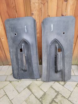 Original 1970 & 1971 Cuda door panels with "Cuda" emblem