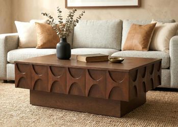 Walnut Coffee Table with Storage
