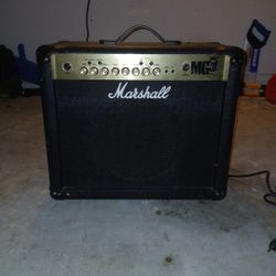 Black Marshall Amplifier 