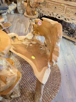 Live edge teak chair