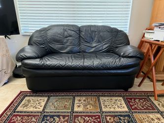 Leather Loveseat