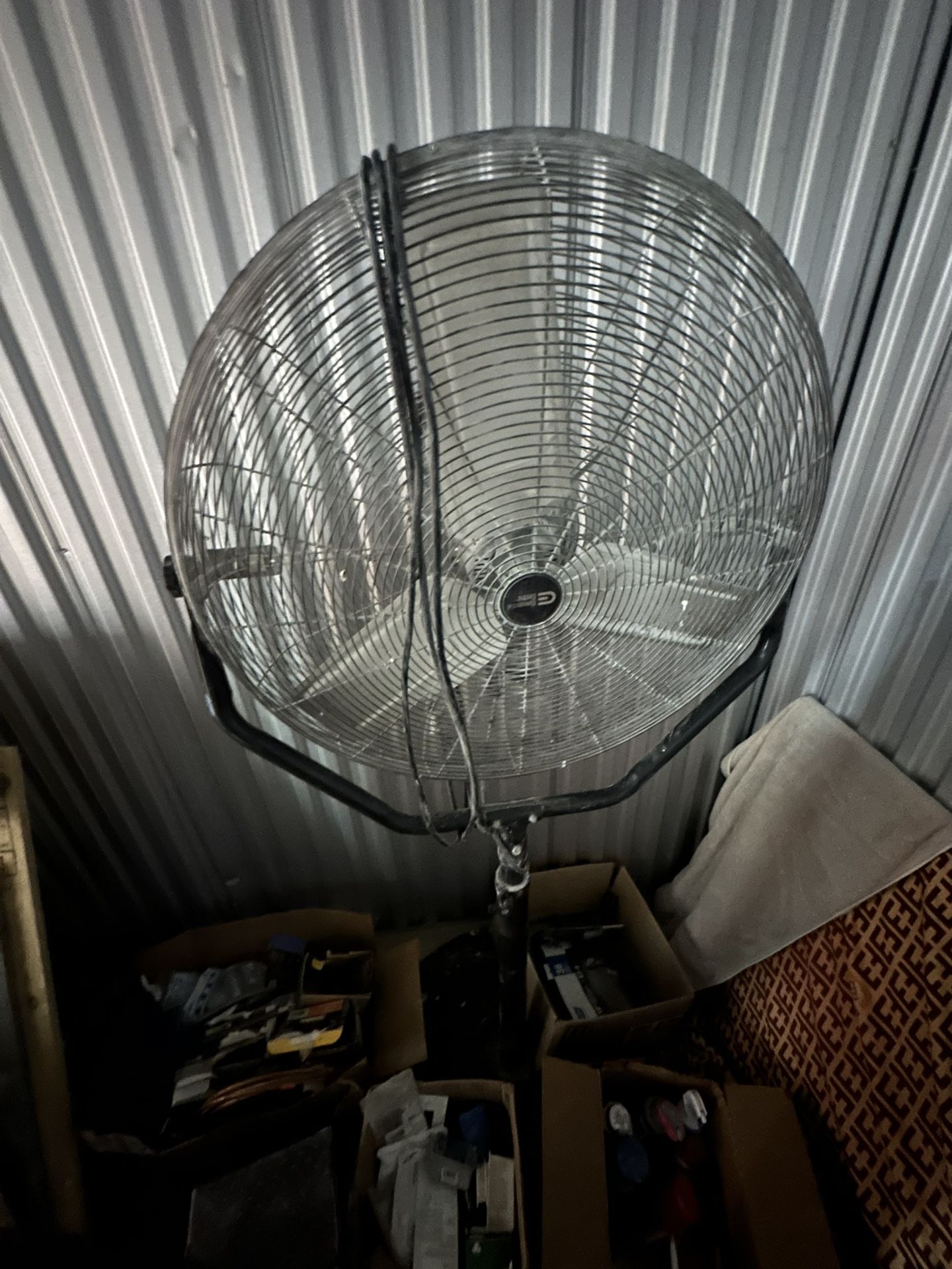 Commercial Electric 30in. 3-Speeds High Velocity Tilting Pedestal Fan w Adjustable Height in Black