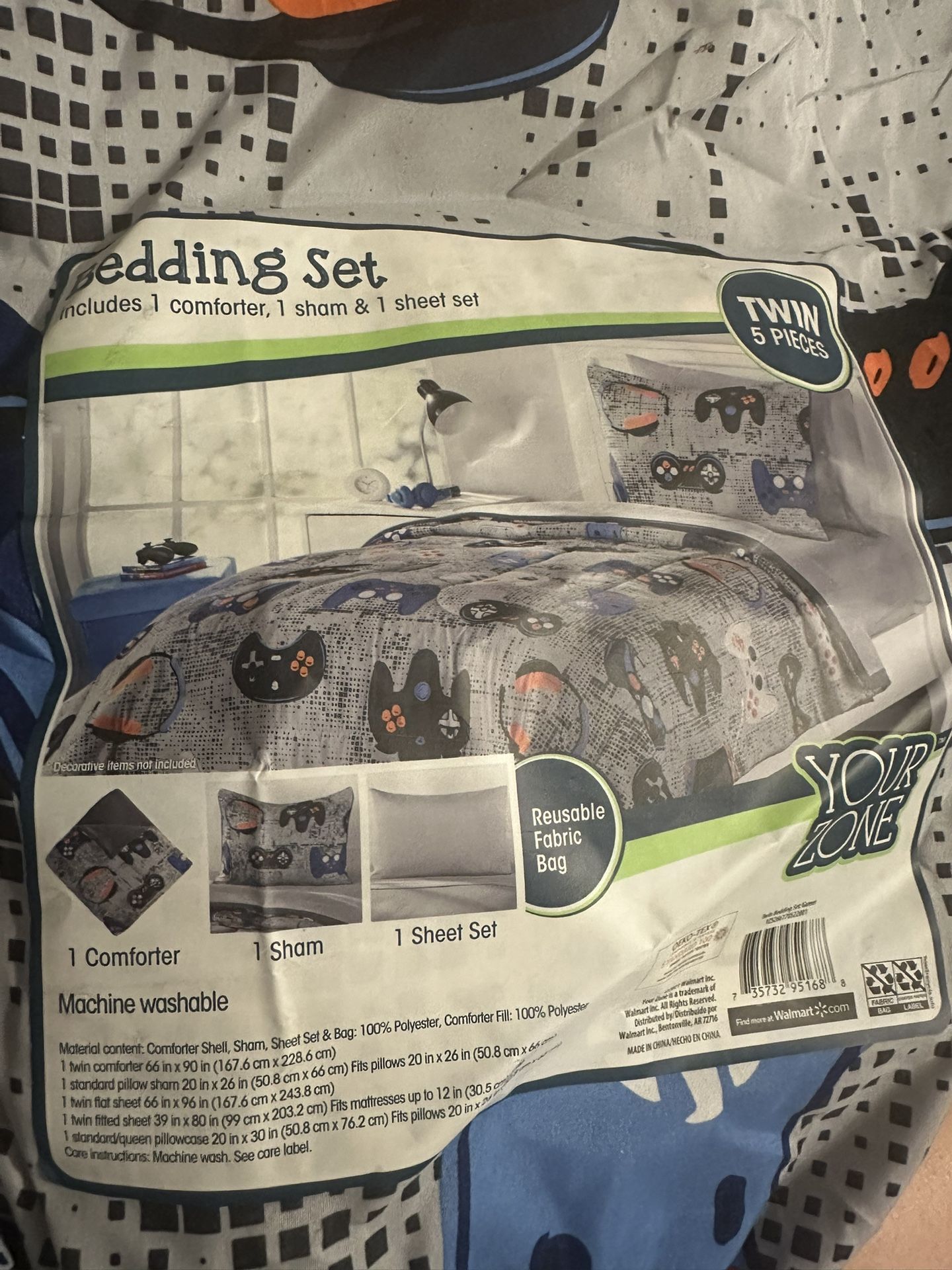 Twin Gaming Bedding Set