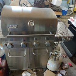 Four Burner Grill With Side Burner 