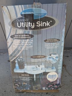 New Outdoor Garden Utility Sink – Never Installed