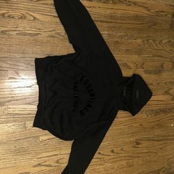 Jet Black Essential Hoodie 