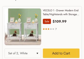 Side table set of 2