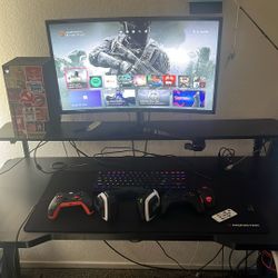 Xbox Series X Gaming Monitor And Table