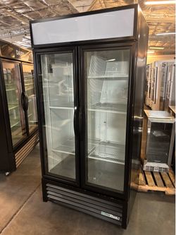 Two glass door refrigerator