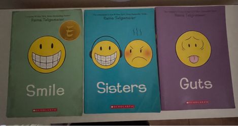 3 book set of Raina Telegemier graphic novels