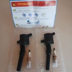 HHS01-2 Ignition Coil and Spark Plug Kit for Ford Lincoln Mercury (DG508)