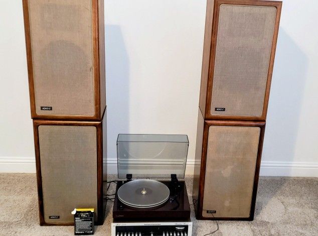 4 Large Advent Speakers! Original Restored!