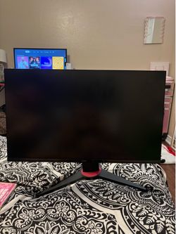 ONN Gaming Monitor Black with Red Stand