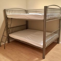 Full Over Full Memory Foam Bunk Beds