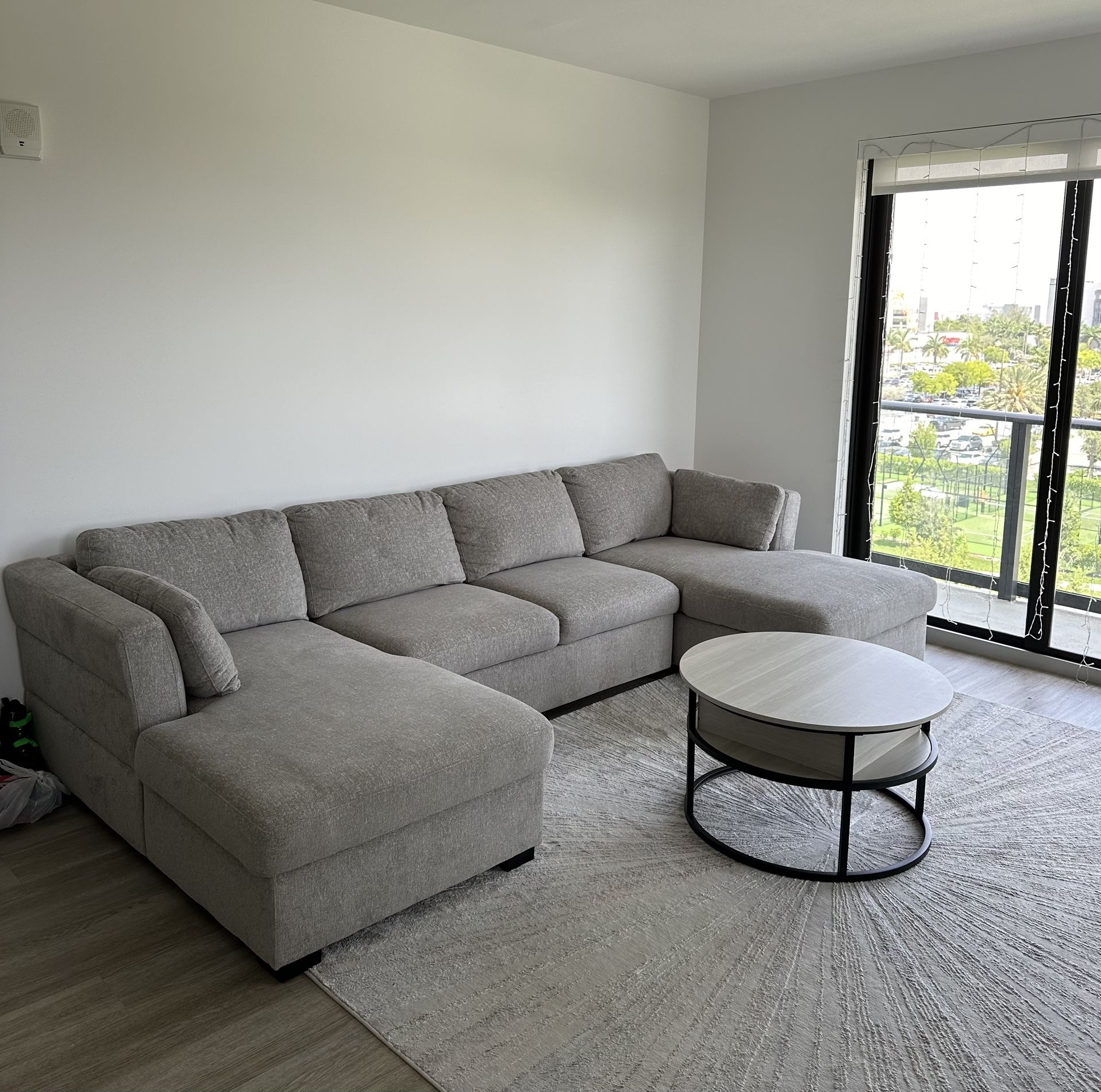 Sofa bed with built-in Two storages