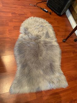 Small fur rug