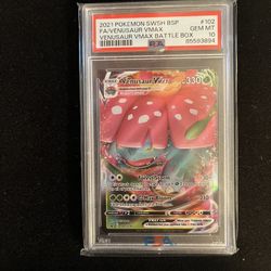 PSA 10 GEM MINT Pokemon Venusaur VMAX SWSH Promo #102