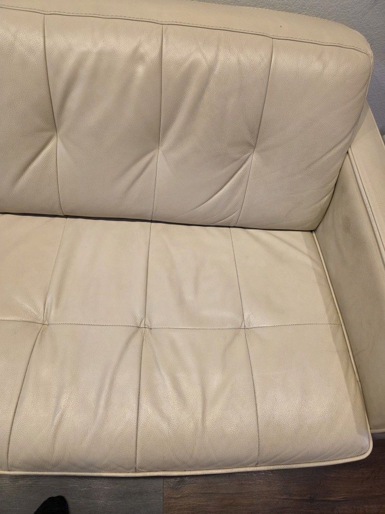 White Leather Couch