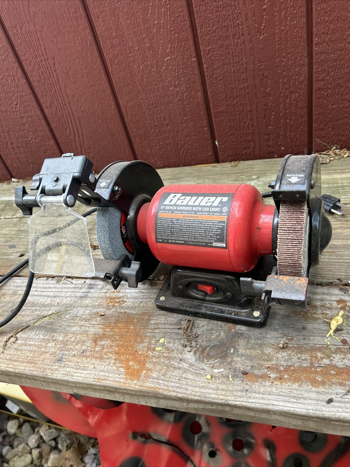 Bauer 6 inch bench grinder