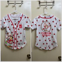 Strawberry Shortcake Baseball Jersey Youth Size 14/16