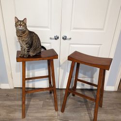 Pottery Barn Wooden Bar Stools