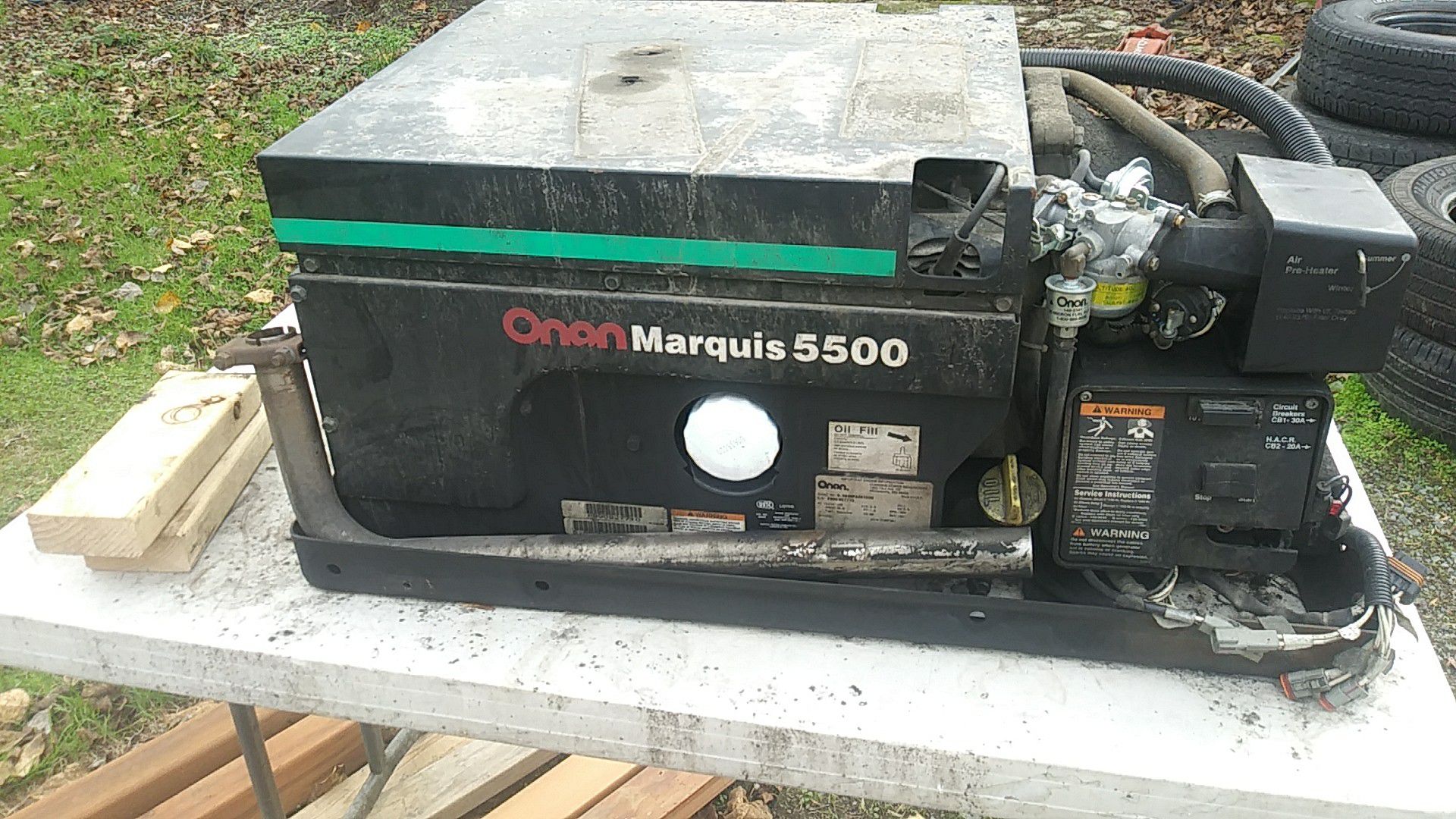 Onan Marquis 5500 RV generator good motor bad generator