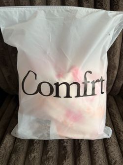 Comfrt Tie-Dye Pullover Hoodie Size Medium Pink Orange Cream