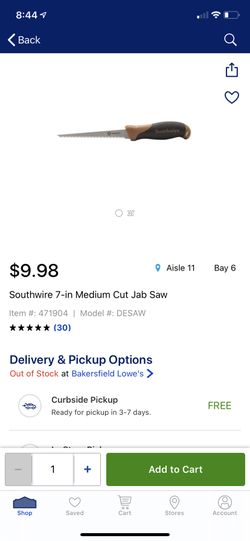 7 in medium cut jab saw