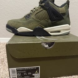 AIR JORDAN 4 RETRO SE CRAFT GS 5.5