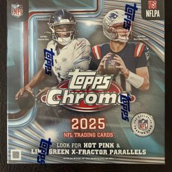 2025 Topps Chrome Football Mega Box New