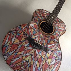 Mosaic Fractal Guitar by Blueberry