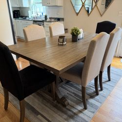 Dining Table And Chair Set (Some Signs Of Wear)