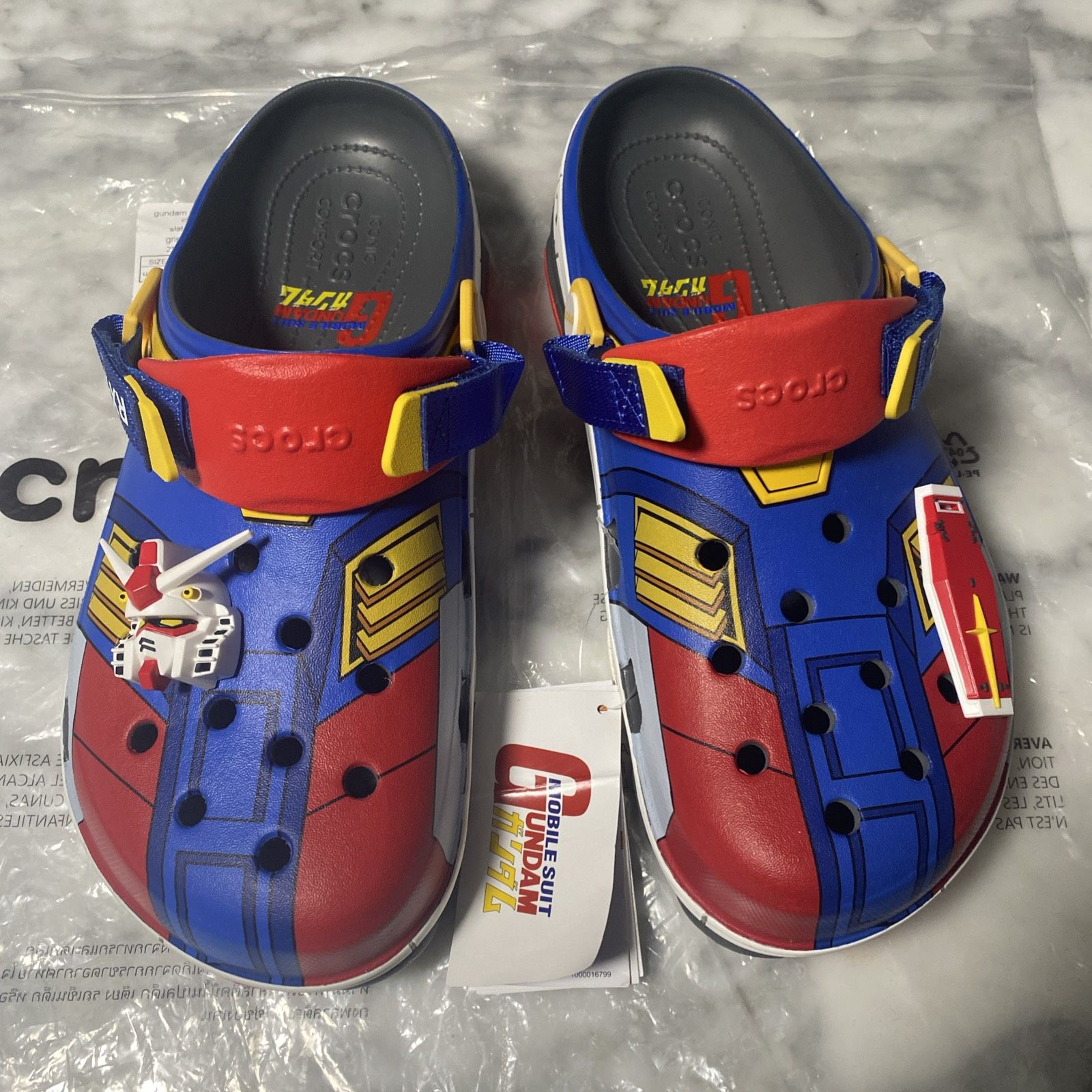 New CROCS All-Terrain Clog 'Gundam RX-78-2' Men's Size 12