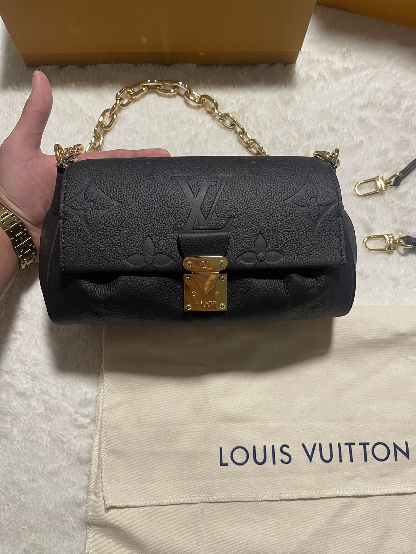 Louis Vuitton LV GHW Favorite Monogram Empreinte Black