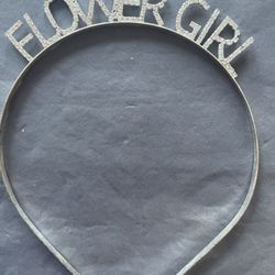 2 Rhinestone Flower Girl Headbands 