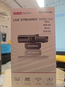 Avermedia live streamer Webcam full hd with dual mic