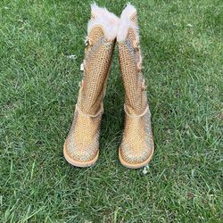 New Sheik Rhinestone Boots, Size 5.5