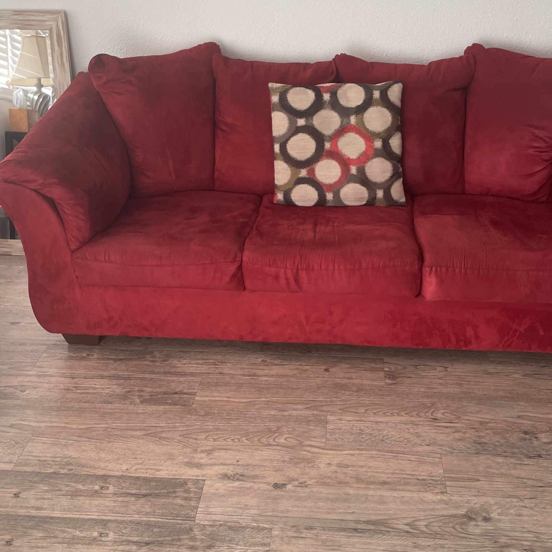 Red Queen Size Sofa Bed