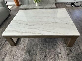 Coffee table marble top